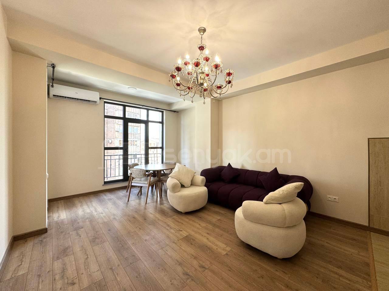 2 Սենյականոց Բնակարան Նորակառույցում, 51քմ, 4/19 հարկ, Կապիտալ Վերանորոգված