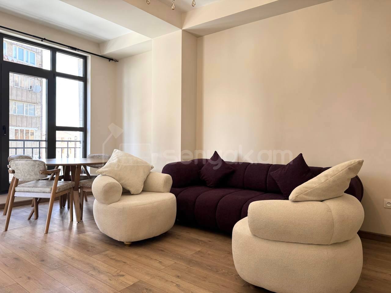 2 Սենյականոց Բնակարան Նորակառույցում, 51քմ, 4/19 հարկ, Կապիտալ Վերանորոգված