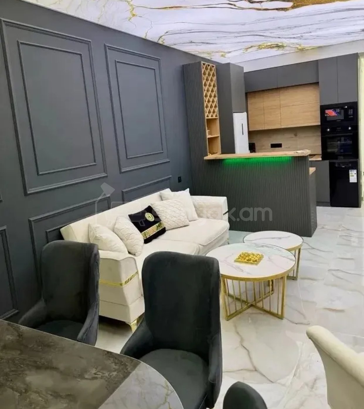 2 Սենյականոց Բնակարան Նորակառույցում, 52քմ, 9/15 հարկ, Դիզայներական Վերանորոգված