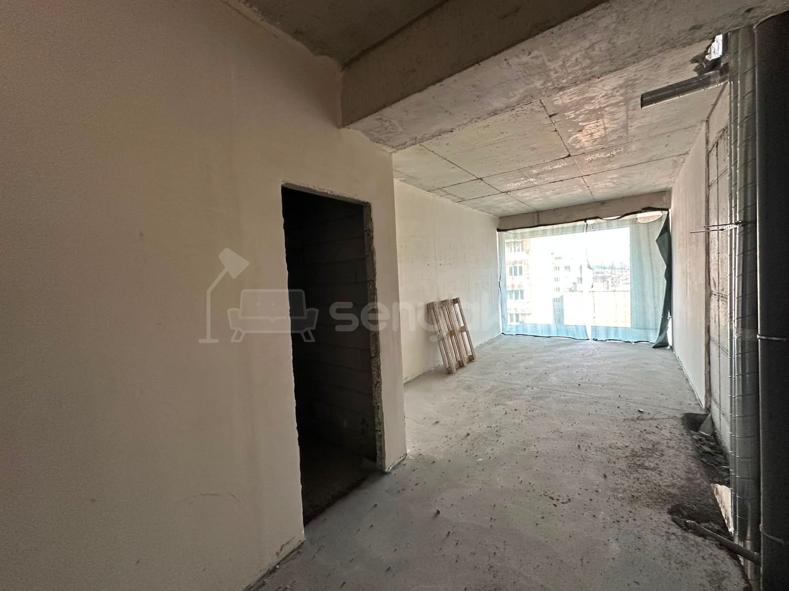 2 Սենյականոց Բնակարան Նորակառույցում, 57քմ, 6/16 հարկ, Զրոյական Վիճակում