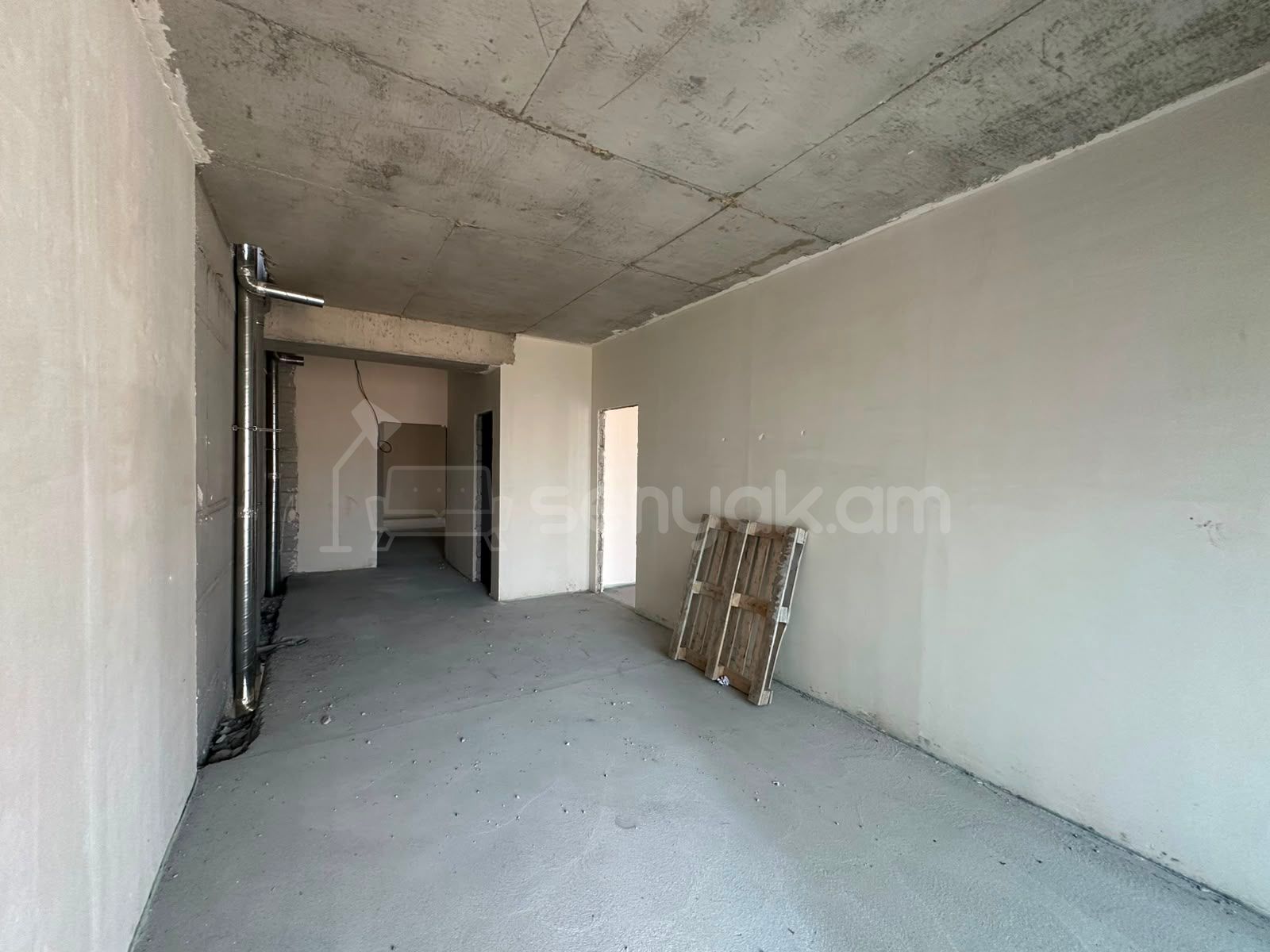 2 Սենյականոց Բնակարան Նորակառույցում, 58քմ, 6/16 հարկ, Զրոյական Վիճակում
