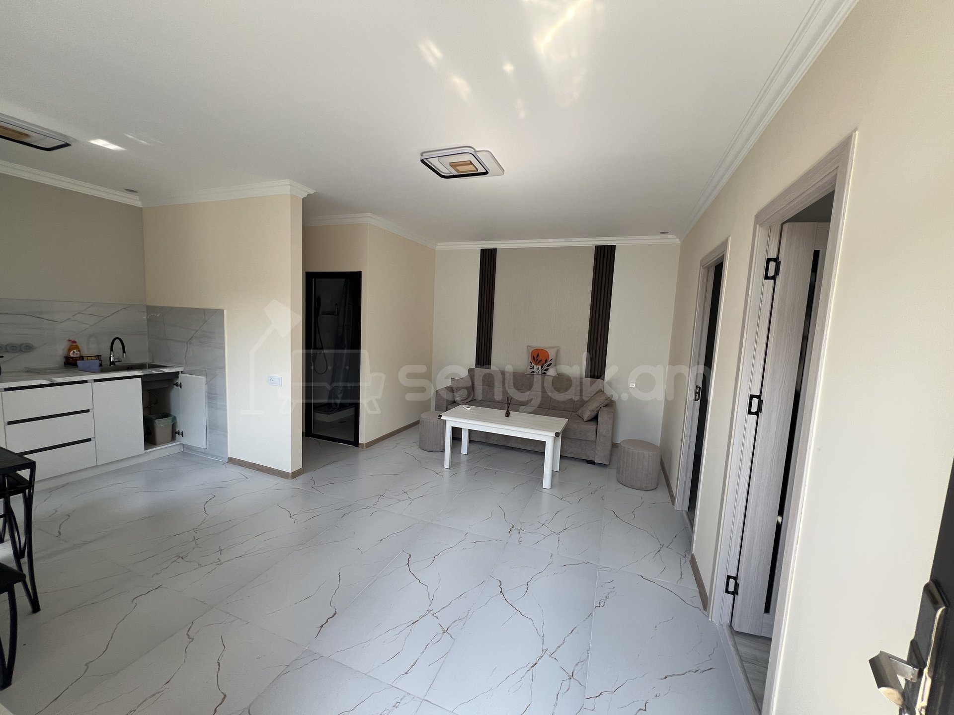 3 Սենյականոց Բնակարան Նորակառույցում, 45քմ, 1/1 հարկ, Կապիտալ Վերանորոգված