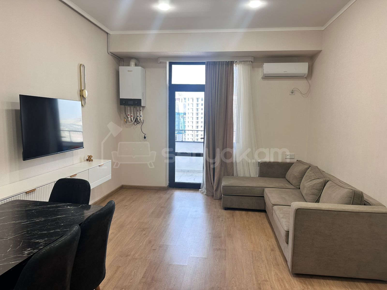2 Սենյականոց Բնակարան Նորակառույցում, 60քմ, 15/17 հարկ, Դիզայներական Վերանորոգված
