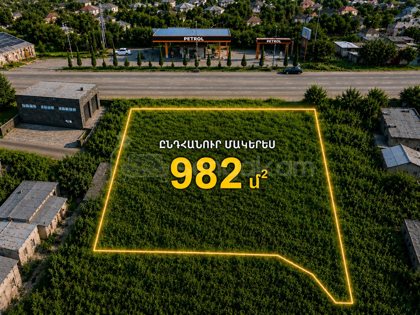 Հողատարածք, 982քմ