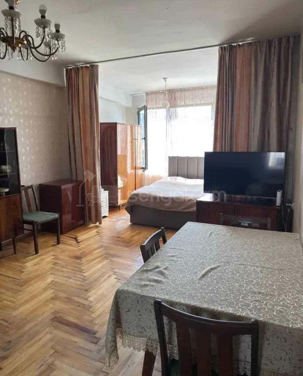 1 Սենյականոց Բնակարան Քարե Շենքում, 48քմ, 4/9 հարկ, Նորմալ Վիճակում