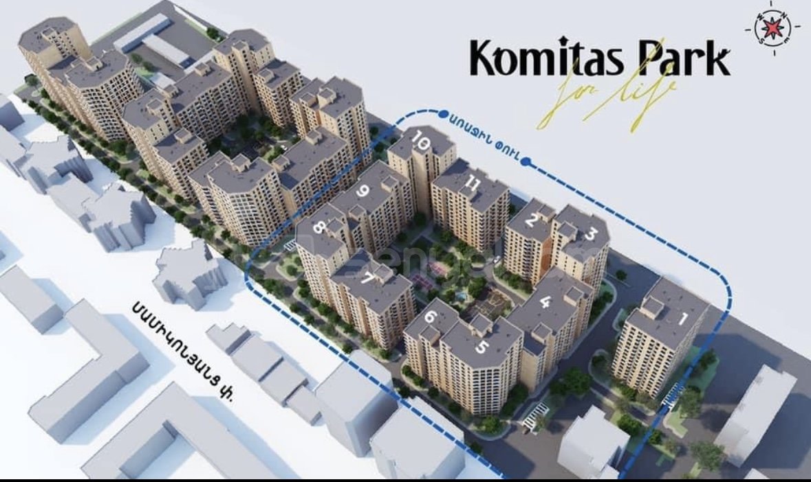 3 Սենյականոց Բնակարան Նորակառույցում, 84քմ, 8/16 հարկ, Կապիտալ Վերանորոգված