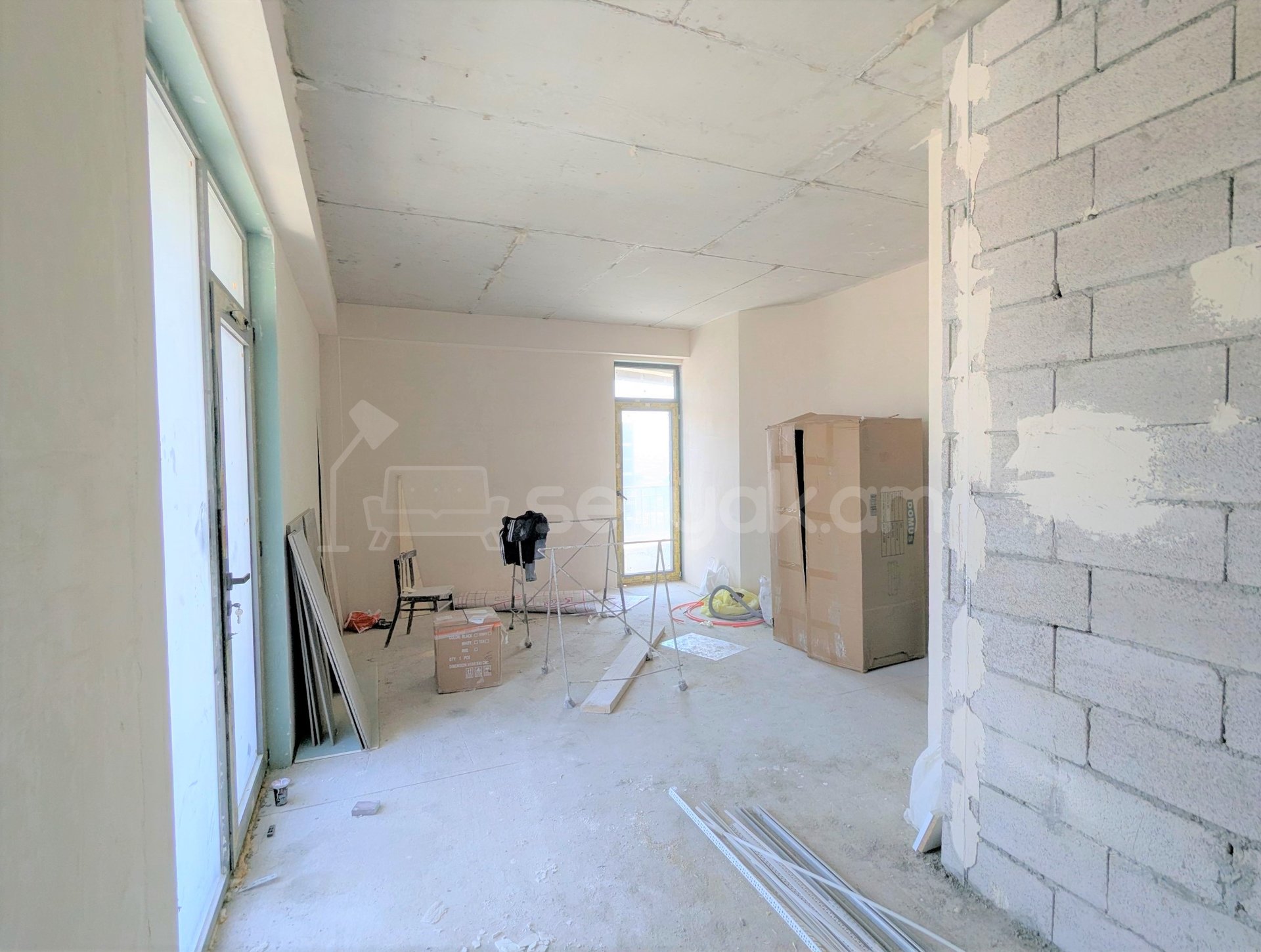 2 Սենյականոց Բնակարան Նորակառույցում, 56քմ, 14/22 հարկ, Զրոյական Վիճակում