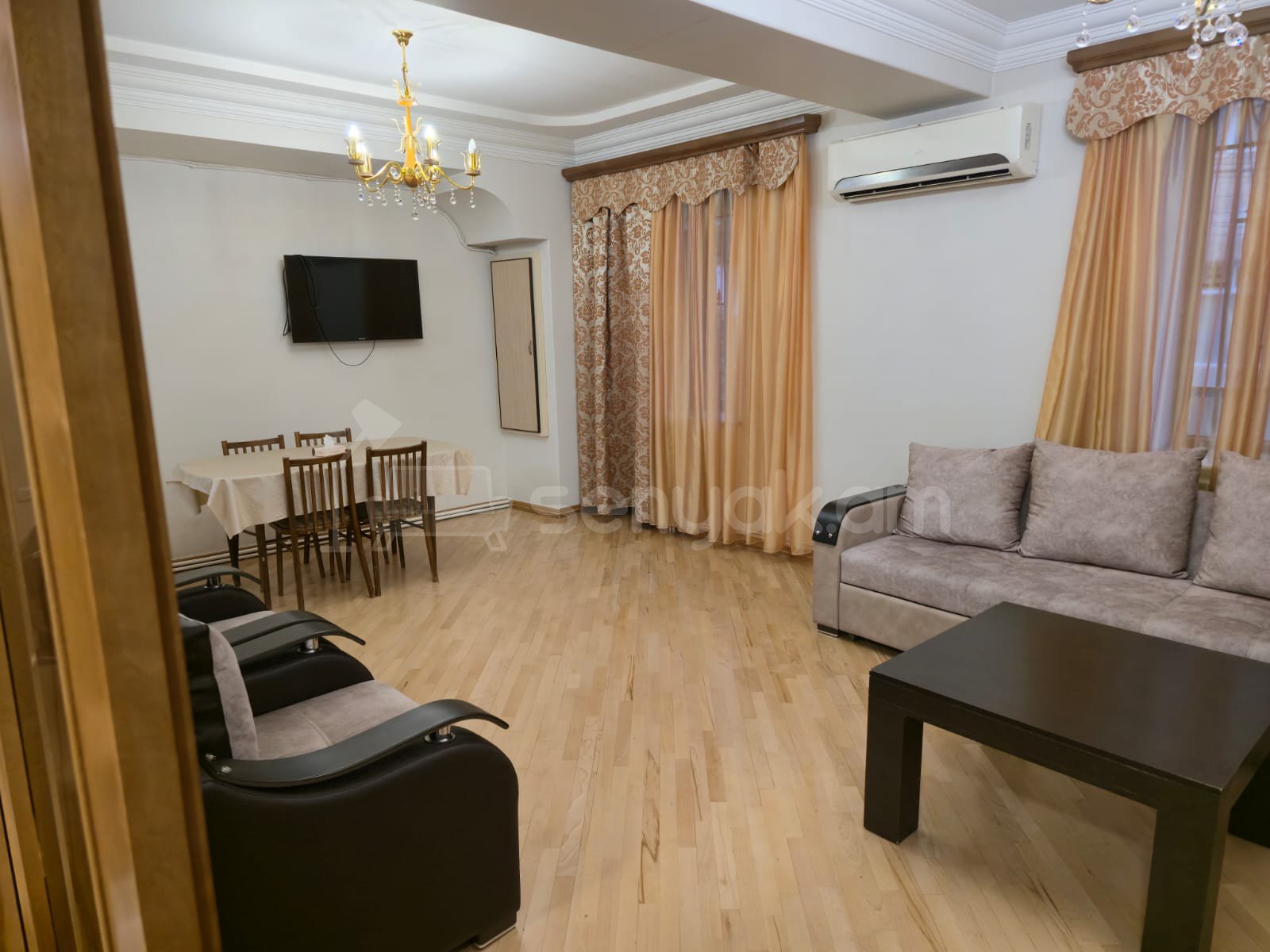 3 Սենյականոց Բնակարան Նորակառույցում, 120քմ, 2/7 հարկ, Կապիտալ Վերանորոգված