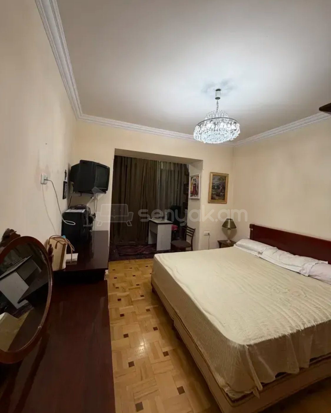 3 Սենյականոց Բնակարան Քարե Շենքում, 129քմ, 1/6 հարկ, Կապիտալ Վերանորոգված, Կահավորված