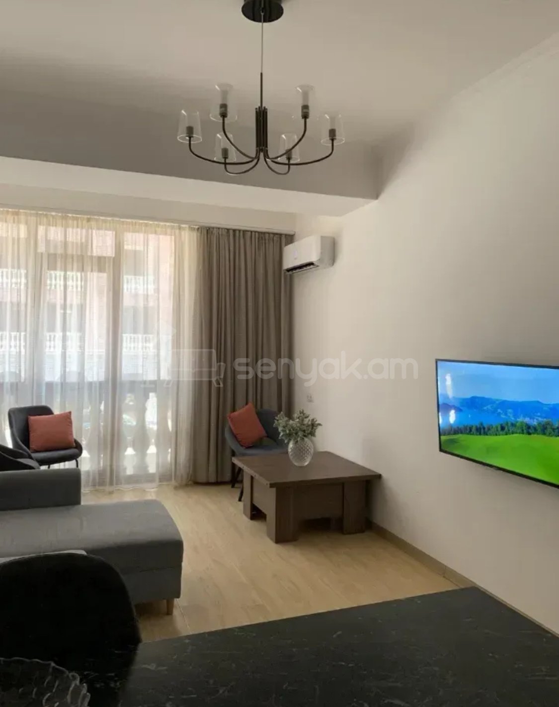 2 Սենյականոց Բնակարան Նորակառույցում, 47քմ, 2/4 հարկ, Կապիտալ Վերանորոգված, Կահավորված