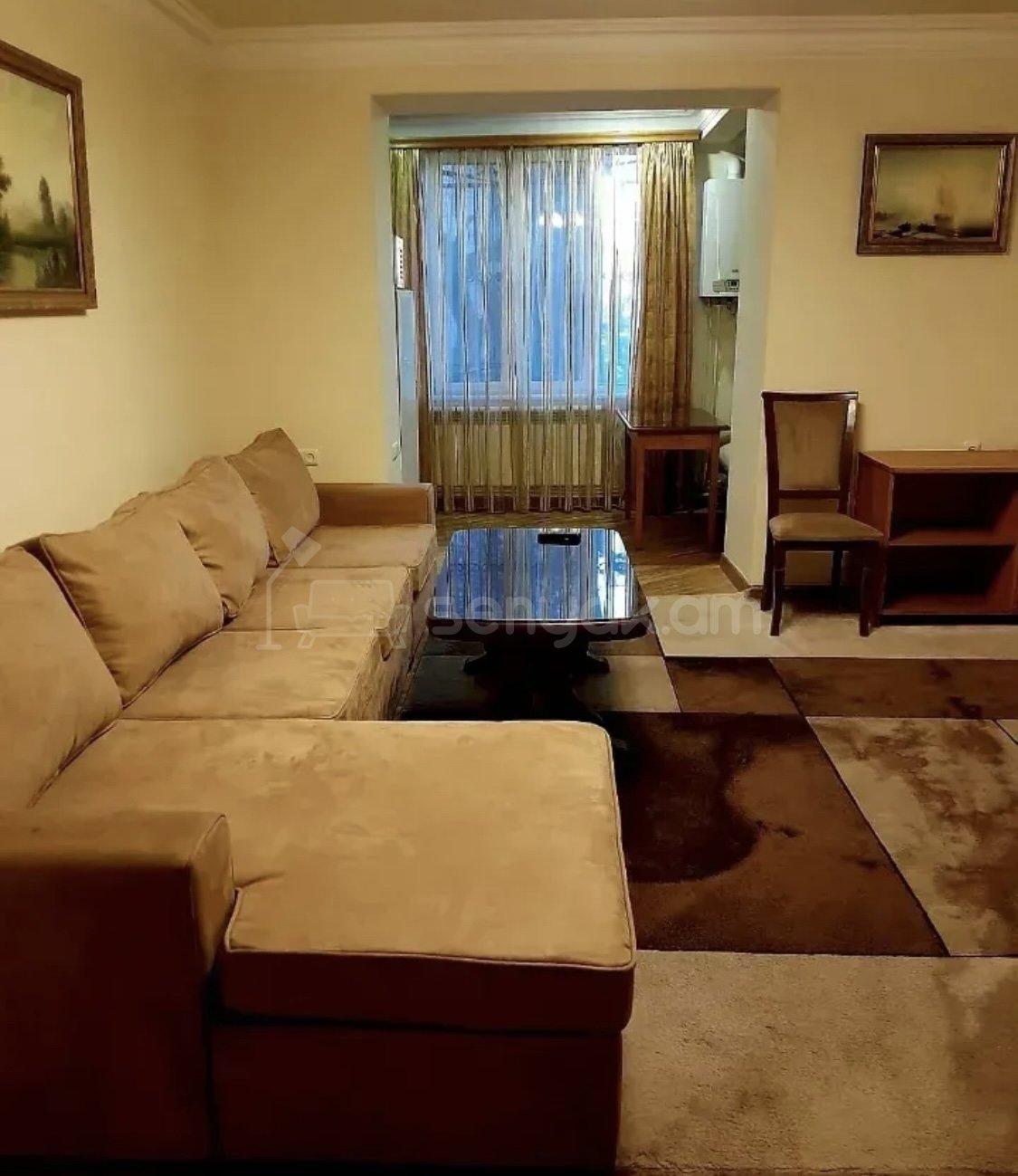 2 Սենյականոց Բնակարան Քարե Շենքում, 52քմ, 2/5 հարկ, Կապիտալ Վերանորոգված, Կահավորված