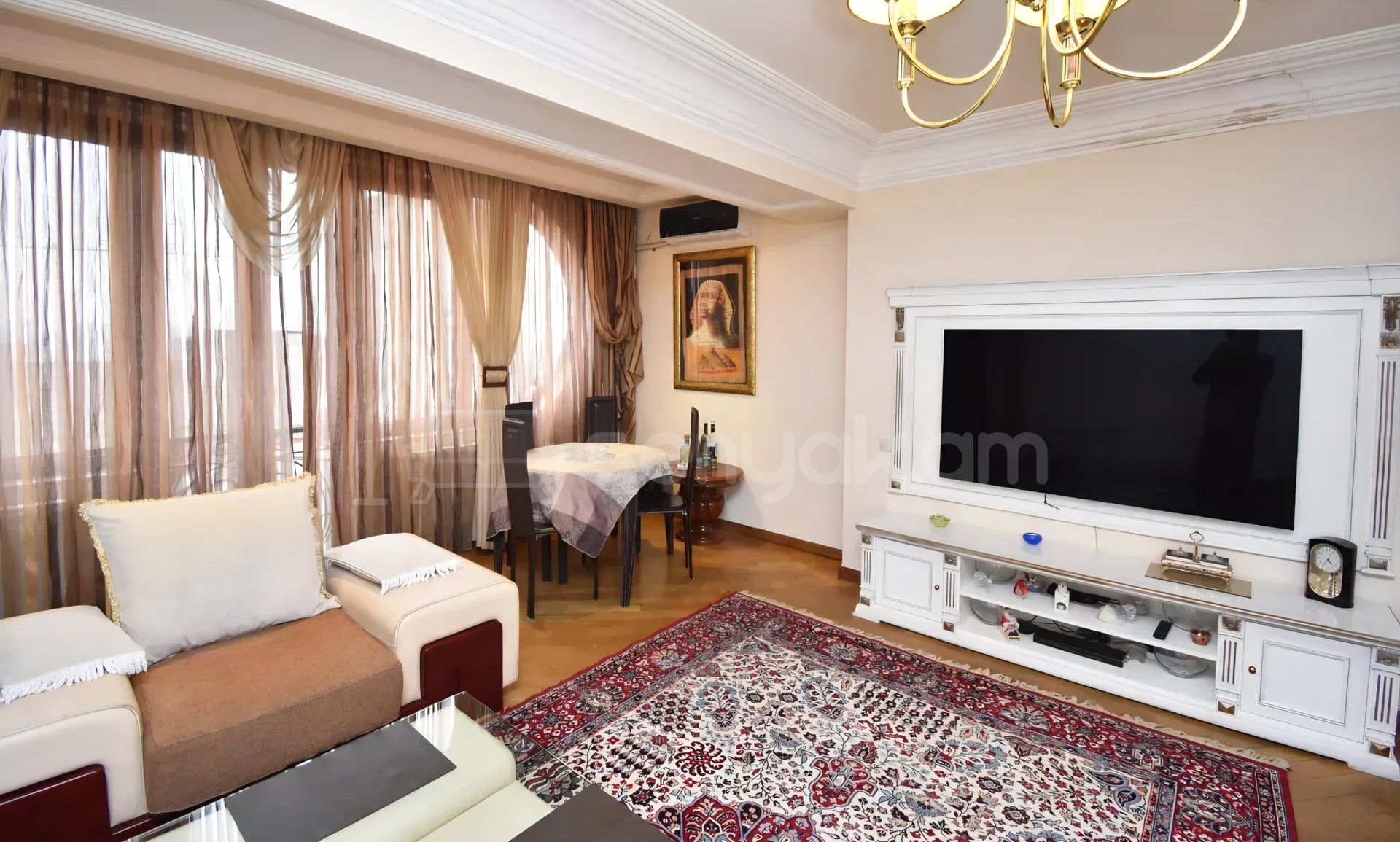 3 Սենյականոց Բնակարան Քարե Շենքում, 100քմ, 6/16 հարկ, Կապիտալ Վերանորոգված, Կահավորված