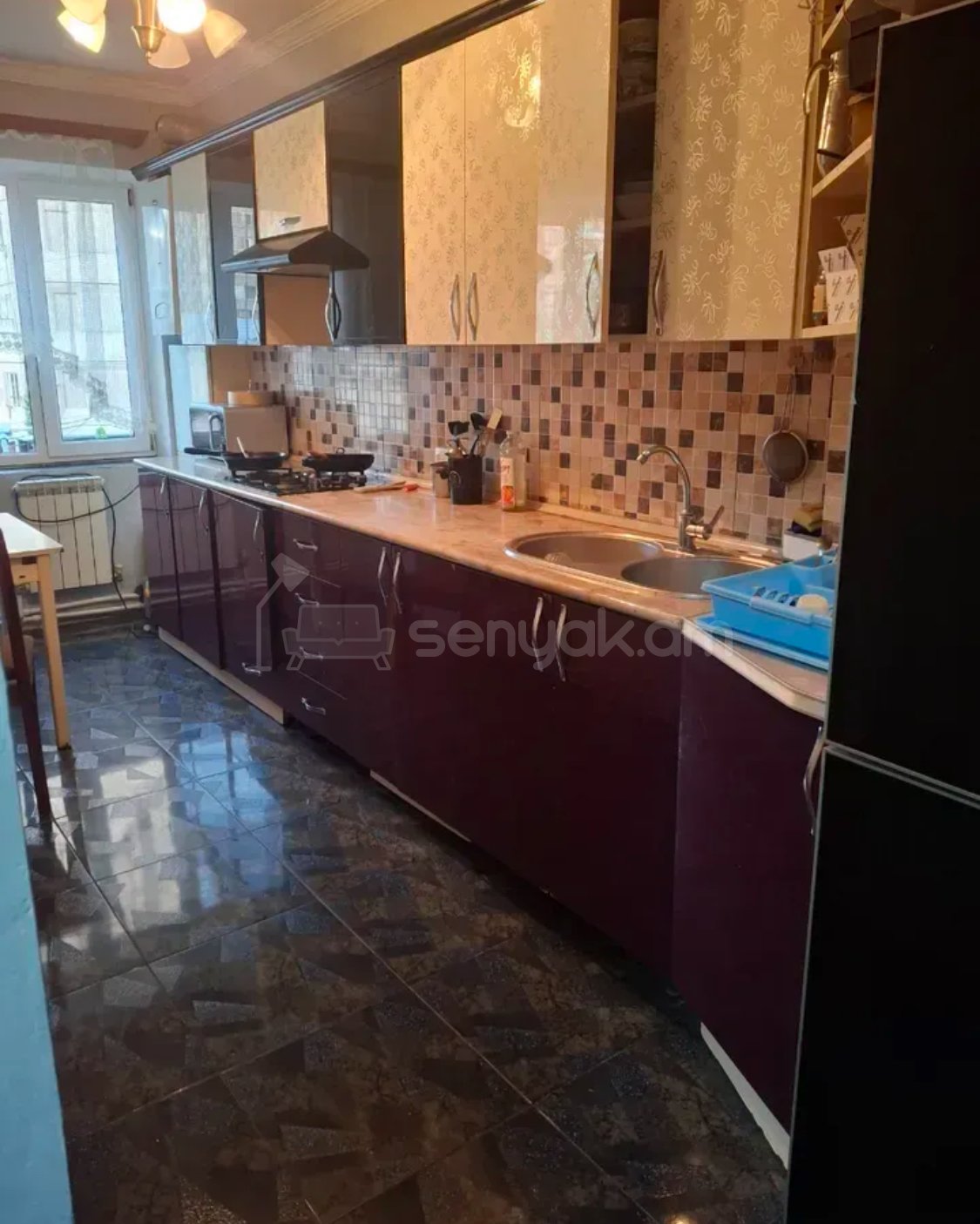 3 Սենյականոց Բնակարան, 77քմ, 3/9 հարկ, Կապիտալ Վերանորոգված, Կահավորված