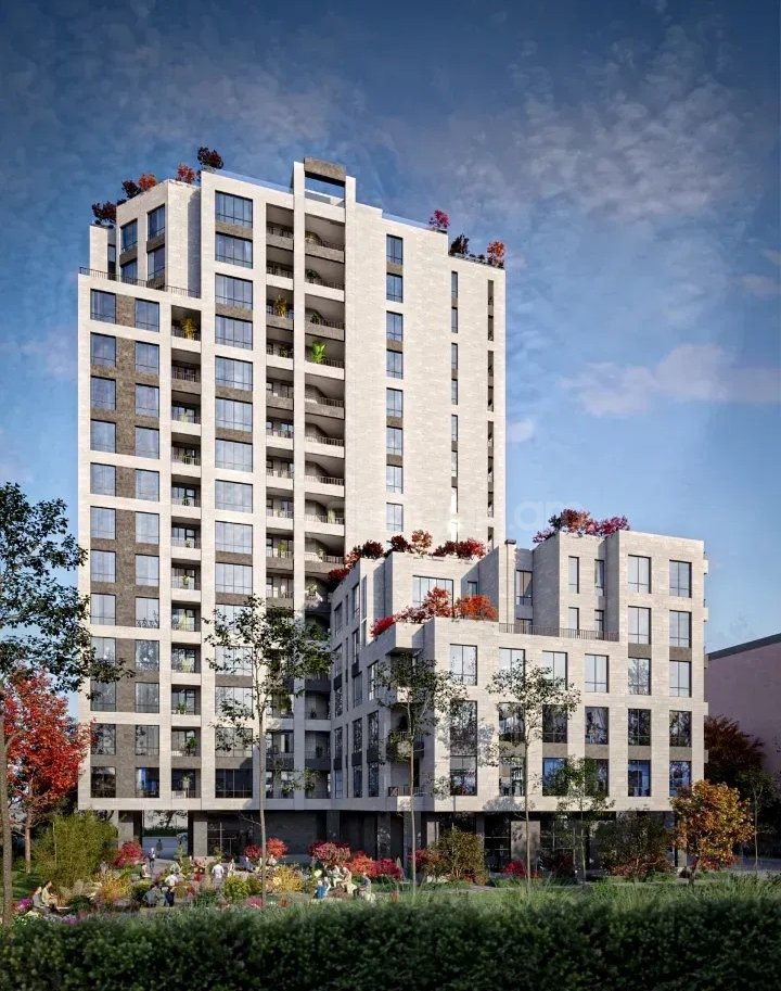 2 Սենյականոց Բնակարան Նորակառույցում, 64քմ, 16/16 հարկ, Զրոյական Վիճակում