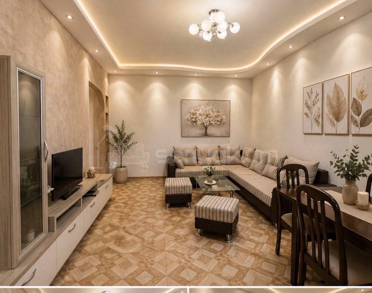 2 Սենյականոց Բնակարան Քարե Շենքում, 60քմ, 2/5 հարկ, Կապիտալ Վերանորոգված, Կահավորված