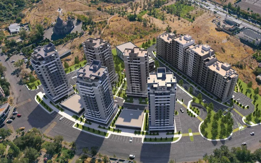 3 Սենյականոց Բնակարան Նորակառույցում, 81քմ, 3/16 հարկ, Զրոյական Վիճակում