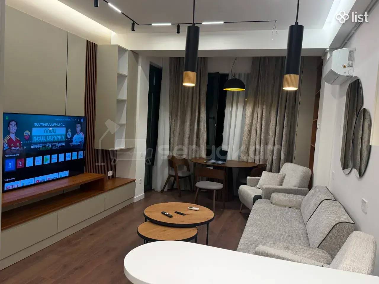 2 Սենյականոց Բնակարան Նորակառույցում, 55քմ, 6/12 հարկ, Դիզայներական Վերանորոգված, Կահավորված, Արևկող