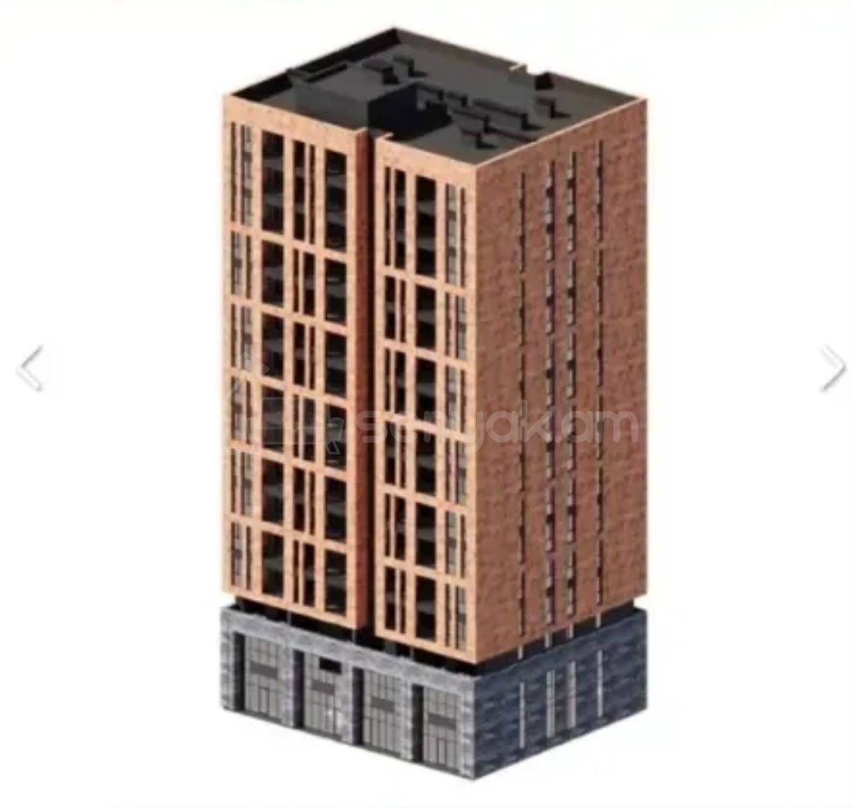2 Սենյականոց Բնակարան Նորակառույցում, 65քմ, 10/16 հարկ, Զրոյական Վիճակում