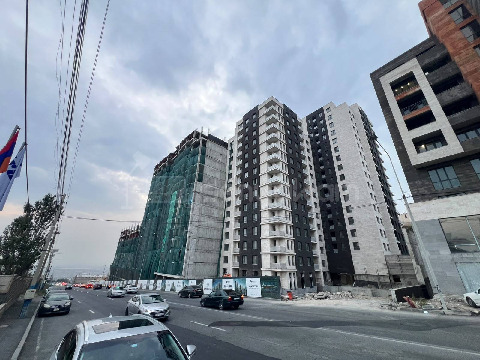 2 Սենյականոց Բնակարան Նորակառույցում, 55քմ, 13/13 հարկ, Զրոյական Վիճակում